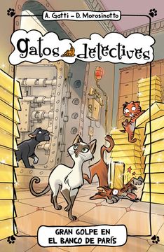 portada Gatos Detectives # 6: Gran Golpe en el Banco de París