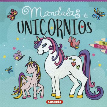 portada Mandalas de Unicornios Para Colorear (Azul) (in Spanish)