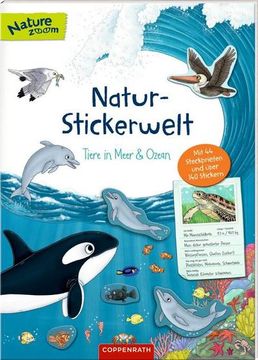 portada Natur-Stickerwelt: Tiere in Meer und Ozean (en Alemán)