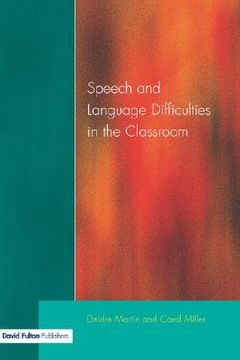 portada speech and language difficulties in the classroom, second edition (in English)