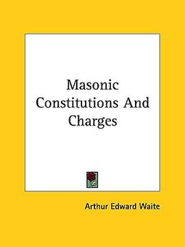 portada masonic constitutions and charges (in English)