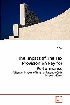 portada the impact of the tax provision on pay for performance (in English)