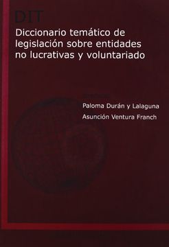 portada Diccionario tematico de legislacion sobre entidades no lucrativas y voluntariado