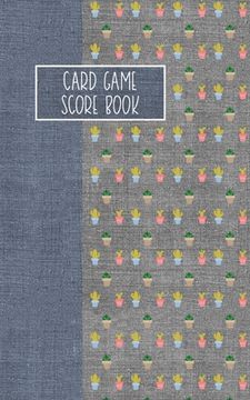 portada Card Game Score Book: For Tracking Your Favorite Games - Catcus