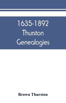 portada 1635-1892 Thurston genealogies 