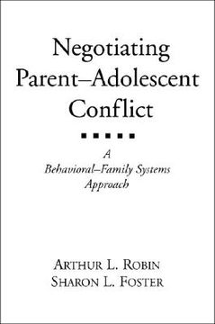 portada negotiating parent-adolescent conflict: a behavioral-family systems approach (en Inglés)