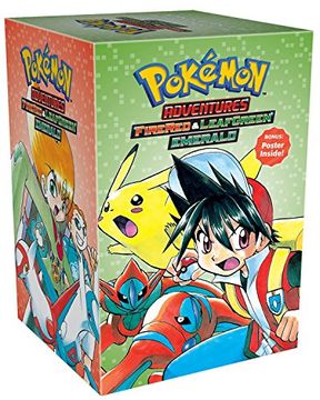 portada Pokémon Adventures Fire Red & Leaf Green / Emerald Box Set: Includes Volumes 23-29 (Pokemon) (in English)