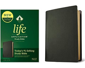 portada Nlt Life Application Study Bible, Third Edition, Black (en Inglés)