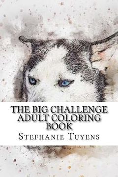 portada The BIG Challenge Adult Coloring Book: Husky (en Inglés)