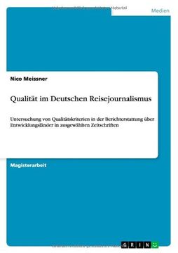 portada Qualität im Deutschen Reisejournalismus (German Edition)