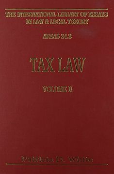 portada Tax law (Vol. 2) (International Library of Essays in law and Legal Theory) (in English)