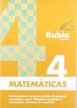 portada Cuaderno de Matemáticas - Problemas Rubio Evolución Núm. 4