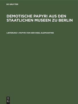 portada Papyri von der Insel Elephantine (in German)