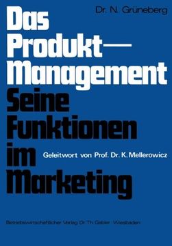 portada Das Produkt-Management Seine Funktionen im Marketing (German Edition)