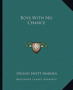 portada boys with no chance (en Inglés)