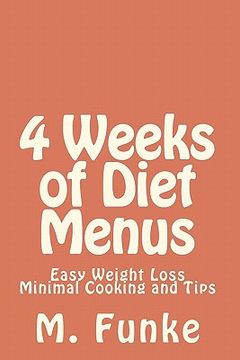 portada 4 weeks of diet menus (in English)
