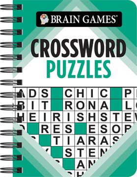 portada Brain Games - To Go - Crossword Puzzles (Teal) (en Inglés)