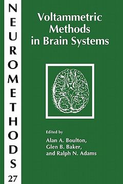 portada voltammetric methods in brain systems (en Inglés)