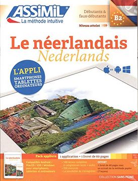 portada Pack App-Livre le Neerlandais: Niveau Atteint b2 Methode D'apprentissage de Neerlandais (Sans Peine) (en Francés)