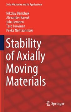 portada Stability of Axially Moving Materials (en Inglés)
