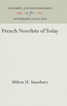 portada French Novelists of Today (en Inglés)