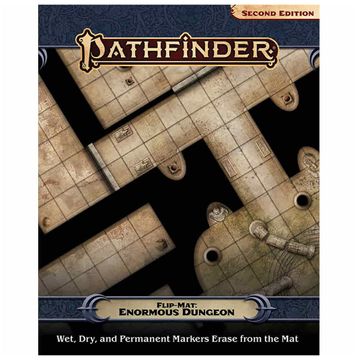 portada Pathfinder Flip-Mat: Enormous Dungeon - 34"X46" Unfolded, Double Sided Folding map 