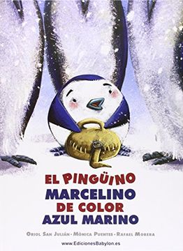portada El Pingüino Marcelino de Color Azul Marino