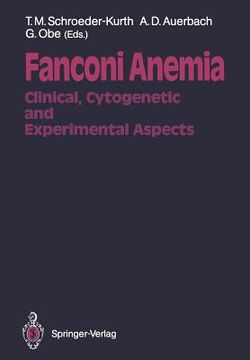 portada fanconi anemia: clinical, cytogenetic and experimental aspects (en Inglés)