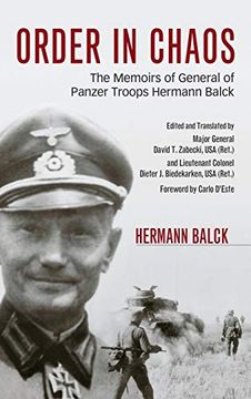 portada Order in Chaos: The Memoirs of General of Panzer Troops Hermann Balck (in English)