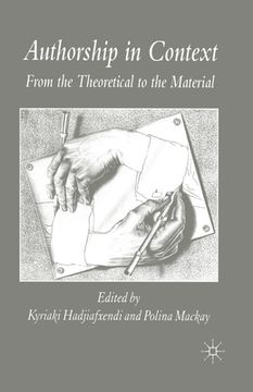 portada Authorship in Context: From the Theoretical to the Material (en Inglés)