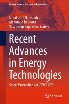 portada Recent Advances in Energy Technologies: Select Proceedings of Icemt 2021 (en Inglés)