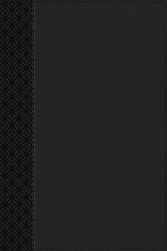 portada Niv, Compact Center-Column Reference Bible, Leathersoft, Black, red Letter, Comfort Print (en Inglés)