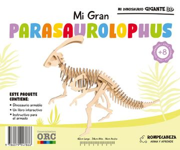 portada Mi Dinosaurio Gigante 3d. Mi Gran Parasaurolophus / pd.