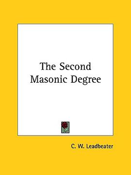 portada the second masonic degree