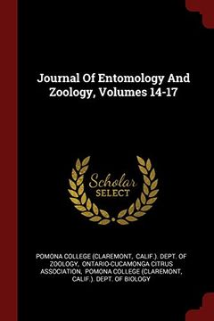 portada Journal Of Entomology And Zoology, Volumes 14-17