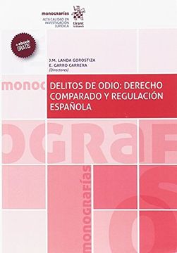 portada Delitos de Odio: Derecho Comparado y Regulación Española
