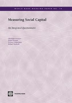 portada measuring social capital: an integrated questionnaire (en Inglés)