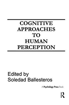 portada Cognitive Approaches to Human Perception (en Inglés)