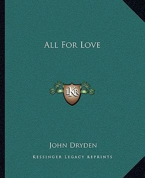 portada all for love (in English)