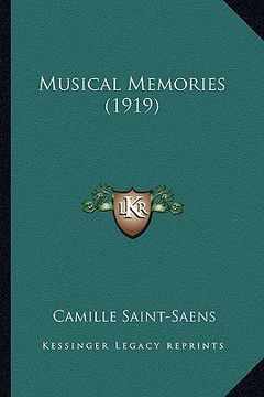 portada musical memories (1919) (en Inglés)