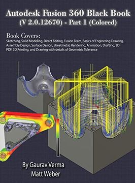 portada Autodesk Fusion 360 Black Book (v 2. 0 12670) - Part 1 (Colored) (en Inglés)