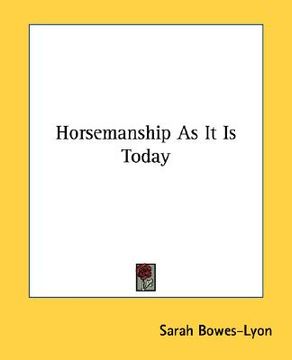 portada horsemanship as it is today (in English)