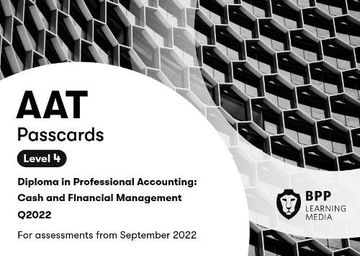 portada Aat Cash and Financial Management: Passcards (in English)