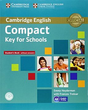 portada Compact key for Schools Student's Book Without Answers With Cd-Rom (en Inglés)