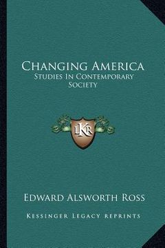 portada changing america: studies in contemporary society (en Inglés)