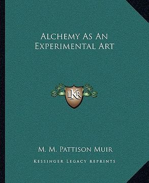 portada alchemy as an experimental art (in English)