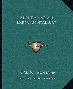 portada alchemy as an experimental art (en Inglés)