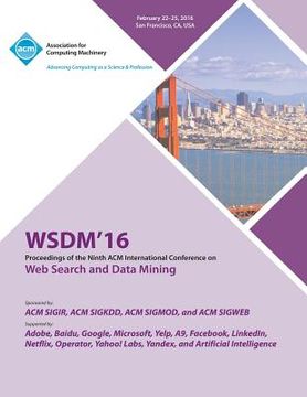 portada WSDM 16 9th ACM International Conference on Web Search and Data Mining (en Inglés)