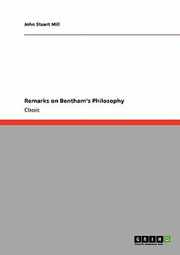 portada remarks on bentham's philosophy (in English)