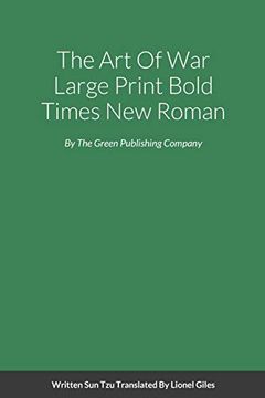portada The art of war Large Print Bold Times new Roman (en Inglés)